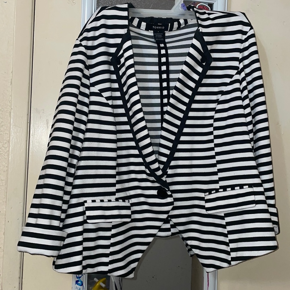 Stripe blazer